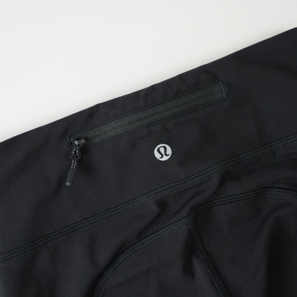 Lululemon Mesh Panel Cropped Capri 29" Leggings Black Womens Size 2 P30416 - Picture 8 of 12